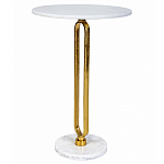 Кофейный столик с белой мраморной столешницей Clipper варинант исполнения - 1 | Loft Concept в Самаре