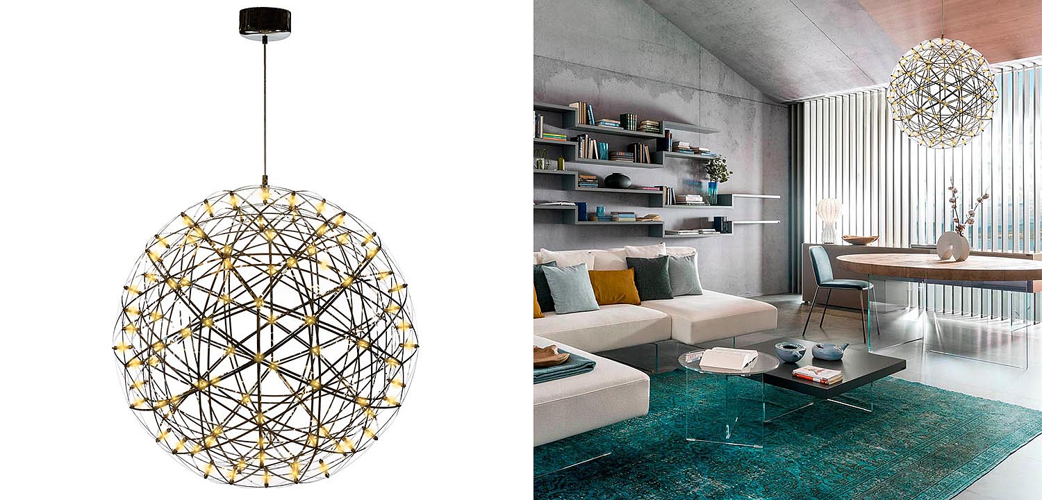 Люстра Moooi 3D Sphere Yellow lamp L Люстра Moooi 3D Sphere Yellow lamp L - Loft-Concept в Самаре