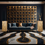 Торшер прямоугольный из натурального камня Calcite Geometry варинант исполнения - 11 | Loft Concept в Самаре