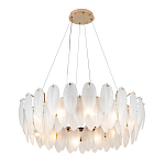 Люстра Mont Saint-Michel Золотая с Рельефным Стеклом варинант исполнения - 1 | Loft Concept в Самаре