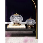 Конфетница из прозрачного рельефного стекла Eden Garden варинант исполнения - 6 | Loft Concept в Самаре