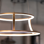 Люстра золотого цвета с 2-мя светодиодными кольцами Eurofase варинант исполнения - 9 | Loft Concept в Самаре