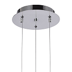 Подвесной светильник Metal Acrylic Tube Trio Chrome Hanging Lamp варинант исполнения - 3 | Loft Concept в Самаре