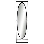 Зеркало овальное в металлической оправе в стиле лофт Urban Style Space варинант исполнения - 1 | Loft Concept в Самаре