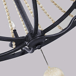 Люстра с 6-ю лампами и кремовыми деревянными бусинами Feiss варинант исполнения - 5 | Loft Concept в Самаре