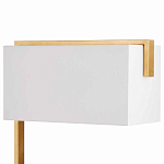 Торшер с прямоугольным абажуром на золотом металлическом каркасе Rectangular Plane  варинант исполнения - 2 | Loft Concept в Самаре