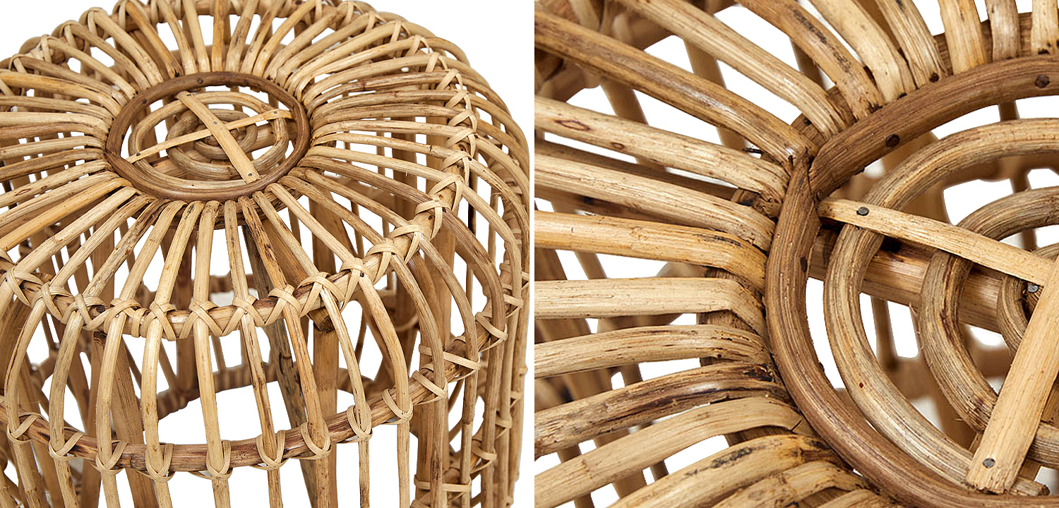 Плетеный приставной столик Wicker Side Table Плетеный приставной столик Wicker Side Table - Loft-Concept в Самаре