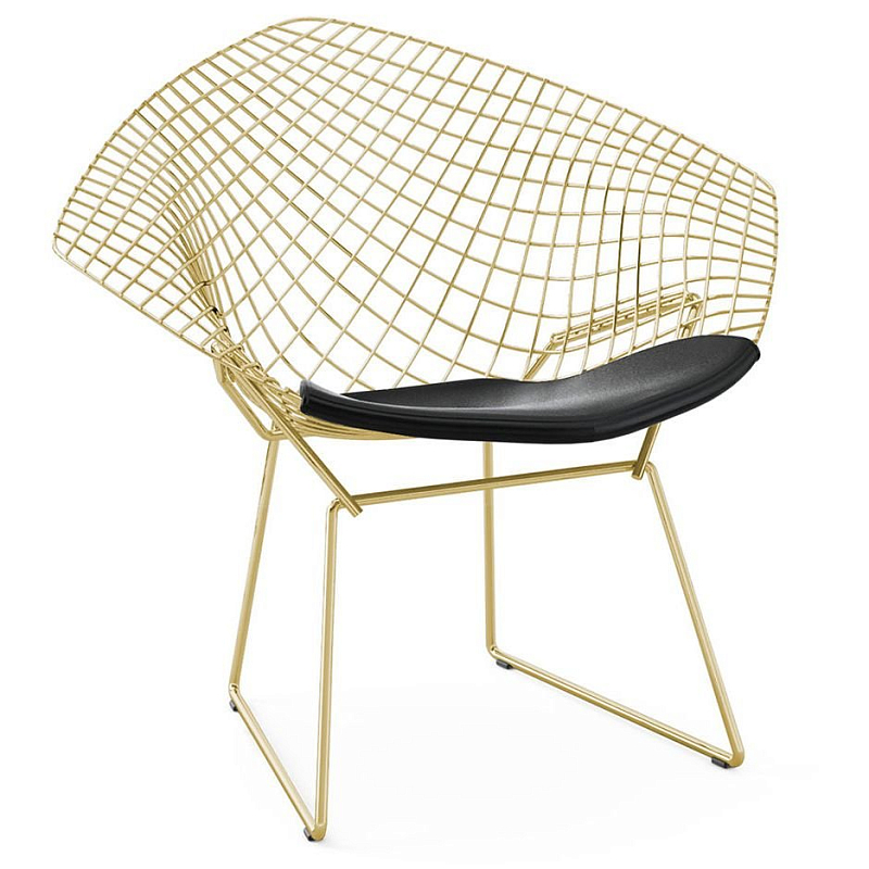 Кресло Bertoia Diamond Chair Gold Золотой Кресло Bertoia Diamond Chair Gold Золотой в Самаре | Loft Concept