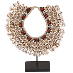 Этническое ожерелье из ракушек на подставке Ethnic Necklace Lacy Shells Beige варинант исполнения - 1 | Loft Concept в Самаре