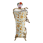 Ваза фарфоровая с птицей на бронзовой ветке Garden of Eden варинант исполнения - 4 | Loft Concept в Самаре