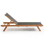 Шезлонг из текстиля и эвкалипта Power of Nature варинант исполнения - 2 | Loft Concept в Самаре