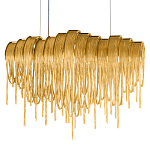 Люстра подвесная с металлическими цепочками и изогнутыми металлическими дугами 72 см Atlantis Chain варинант исполнения - 16 | Loft Concept в Самаре