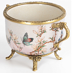 Фарфоровая чаша с бронзовыми элементами Eden Garden варинант исполнения - 2 | Loft Concept в Самаре