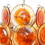 Люстра из оранжевых стеклянных дисков OrangeGlowing Reflectors варинант исполнения - 1 | Loft Concept в Самаре