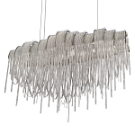 Люстра подвесная с металлическими цепочками и изогнутыми металлическими дугами 72 см Atlantis Chain варинант исполнения - 7 | Loft Concept в Самаре