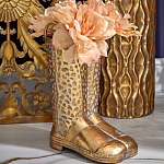 Ваза в форме сапог с рельефной текстурой и ручками Vase Boot варинант исполнения - 3 | Loft Concept в Самаре