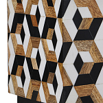 Настольная лампа с фигурным узором и трапециевидным абажуром Сonundrum варинант исполнения - 1 | Loft Concept в Самаре