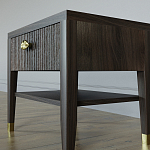 Прикроватная тумбочка с ящиком Elsa Dreams Walnut варинант исполнения - 3 | Loft Concept в Самаре