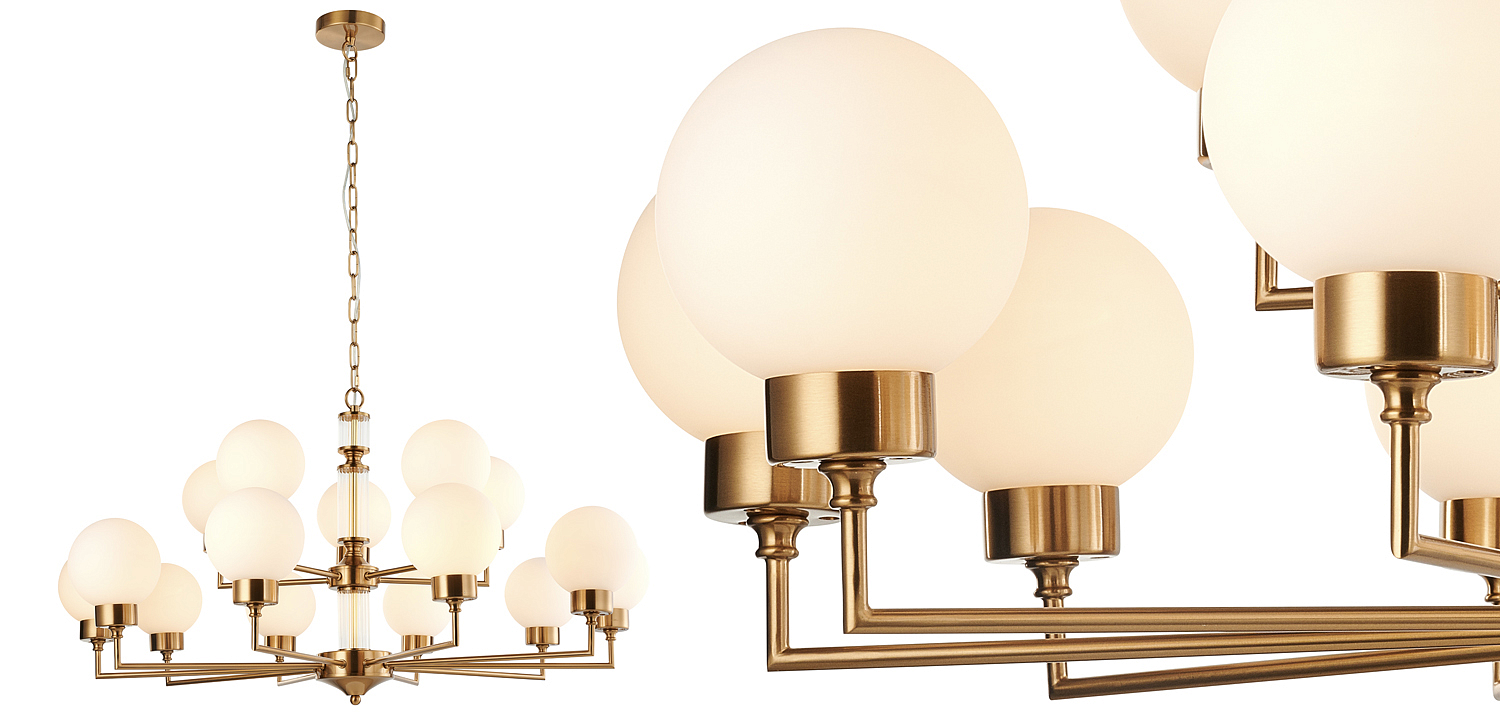 Люстра Zibille Chandelier Brass 93 Люстра Zibille Chandelier Brass 93 - Loft-Concept в Самаре