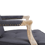 Кресло Aubrey Classical Armchair dark grey velour варинант исполнения - 5 | Loft Concept в Самаре