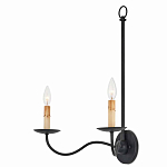 Бра настенное черное с 2-мя лампами Candle Sleeves варинант исполнения - 2 | Loft Concept в Самаре