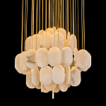 Люстра с овальными подвесками из натурального камня Spatial Composition варинант исполнения - 2 | Loft Concept в Самаре