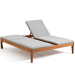 Шезлонг двухместный из эвкалипта Sunset варинант исполнения - 2 | Loft Concept в Самаре