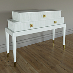 Премиальная Консоль с тремя ящиками Elsa Dreams White варинант исполнения - 1 | Loft Concept в Самаре