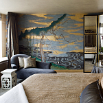 Обои ручная роспись Bamboo River Blossom Original colourway on Deep Rich Gold gilded paper with pearlescent antiquing варинант исполнения - 5 | Loft Concept в Самаре