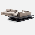 Современный модульный диван Zartаrn с приставным деревянным столиком варинант исполнения - 2 | Loft Concept в Самаре