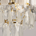 Люстра многоярусная с овальными прозрачными подвесками 28 см Harmonica варинант исполнения - 8 | Loft Concept в Самаре