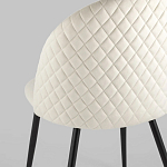 Мягкий стул в бежевом велюре Miruna Chair варинант исполнения - 6 | Loft Concept в Самаре