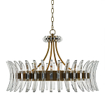 Люстра круглая с прозрачными элементами в форме полумесяца Crescent варинант исполнения - 2 | Loft Concept в Самаре