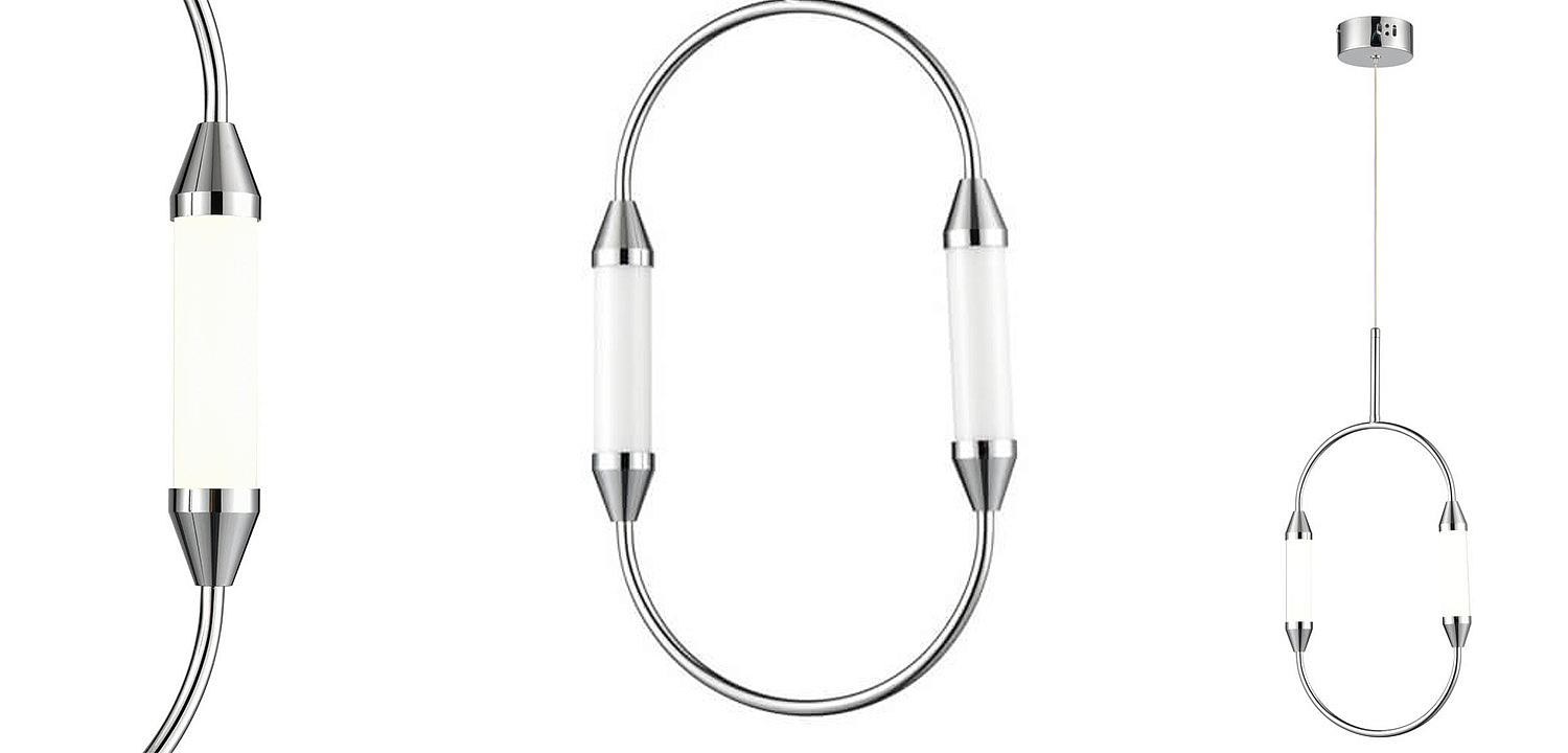 Подвесной светильник Giopato & Coombes CIRQUE Pendant Ellipse Vertical Chrome S Подвесной светильник Giopato & Coombes CIRQUE Pendant Ellipse Vertical Chrome S - Loft-Concept в Самаре