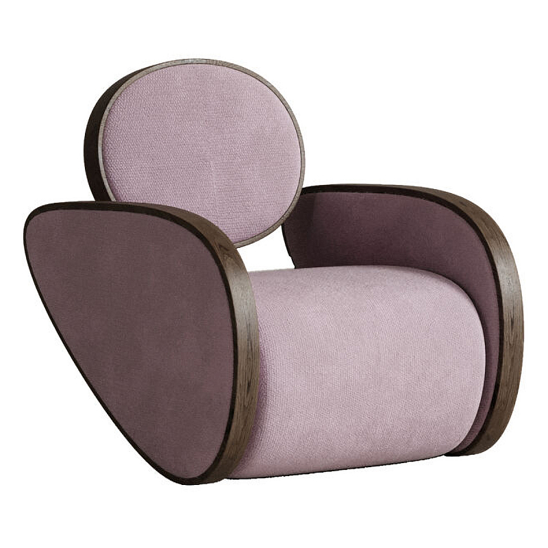 Кресло Nautilus Pink Розовый Коричневый в Самаре | Loft Concept 