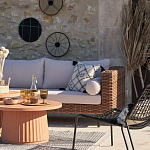 Трехместный садовый диван из плетеного пластика Matteo варинант исполнения - 5 | Loft Concept в Самаре