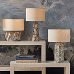 Настольная лампа с каркасом с состаренным эффектом Ancient Column варинант исполнения - 4 | Loft Concept в Самаре