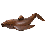 Статуэтка деревянная в виде двух китов Mammals варинант исполнения - 2 | Loft Concept в Самаре