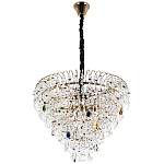 Люстра с прозрачными и цветными подвесками из хрусталя Colorful Crystals Chandelier 12 варинант исполнения - 2 | Loft Concept в Самаре