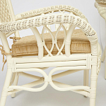 Комплект обеденный из ротанга Eloise grand white варинант исполнения - 4 | Loft Concept в Самаре