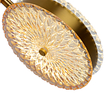  Подвесной светильник с плафонами из рельефного стекла Peony Glass Bronze Two варинант исполнения - 3 | Loft Concept в Самаре