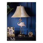 Настольная лампа с абажуром Розовый Фламинго Porcelain Flamingo Lamp варинант исполнения - 5 | Loft Concept в Самаре