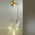 Бра с плафоном в форме капли Crystal Transparent Drop варинант исполнения - 2 | Loft Concept в Самаре