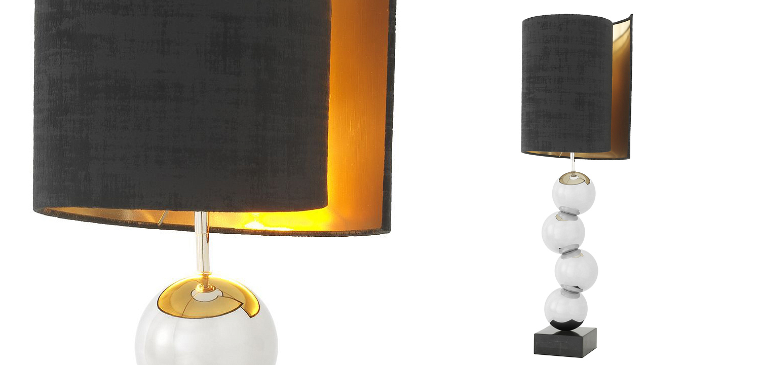 Настольная лампа Eichholtz Table Lamp Aerion Nickel Настольная лампа Eichholtz Table Lamp Aerion Nickel - Loft-Concept в Самаре