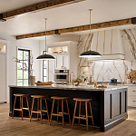 Подвесной светильник с широким куполообразным плафоном Kichler варинант исполнения - 7 | Loft Concept в Самаре