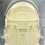 Встраиваемый в стену гипсовый светильник под покраску с колоннами и арками в античном стиле Antiquity Athena варинант исполнения - 11 | Loft Concept в Самаре