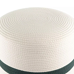 Пуф с плетеной светло-бежевой обивкой Serene Holidays варинант исполнения - 2 | Loft Concept в Самаре