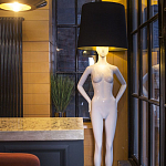 Лампа MANNEQUIN LAMP с абажуром созерцание силуэта варинант исполнения - 3 | Loft Concept в Самаре