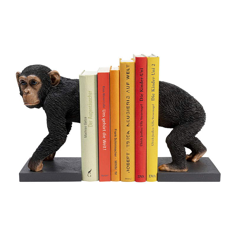 Держатель для книг Шимпанзе Песочный Черный в Самаре | Loft Concept 