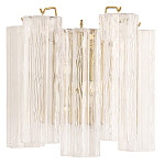 Бра с вертикальными стеклянными подвесками Hexagon Tube Light варинант исполнения - 1 | Loft Concept в Самаре